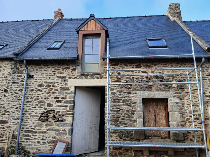 Construction mur en pierre naturelle